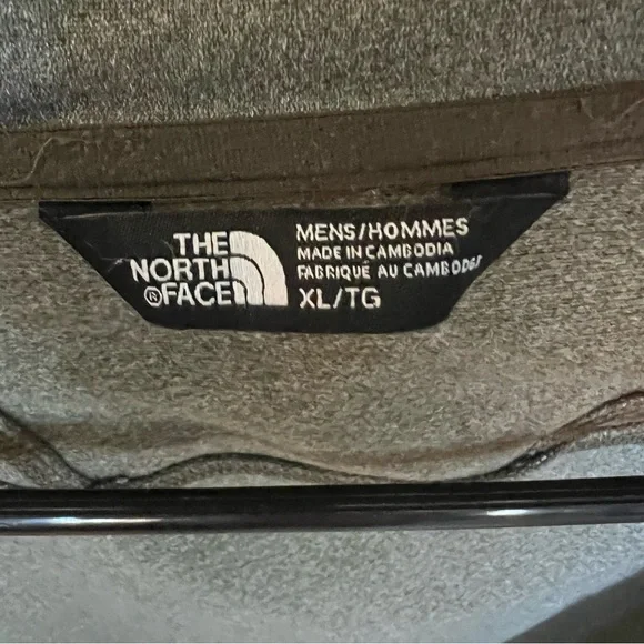 NORTH FACE Mens XL Jacket Knit Lightweight Jacket Zip 3 Pocket + 1 Inside Gray - Picture 7 of 8